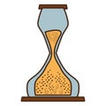 Hourglass sand isolated icon