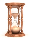 Hourglass, sandglass, sand timer, sand clock Royalty Free Stock Photo