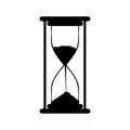 Hourglass silhouette black image icon Royalty Free Stock Photo