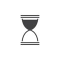 Hourglass start icon , sandglass solid logo illustration,