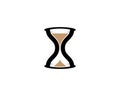 Hourglass symbol illustration