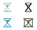 Hourglass symbol illustration