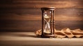 Hourglass Time Clock Running Banner Background Royalty Free Stock Photo