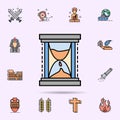 hourglass, time and date icon. Universal set of history for website design and development, app development