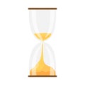 Hourglass timer isolated clock. Running sandglass. Sandglass Icon. Sand Timer. Time and business management concept Royalty Free Stock Photo