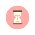 Hourglass vector clipart round