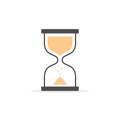 Hourglass vector icon. Sandglass symbol isolated illustration Royalty Free Stock Photo