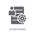 After-hours dealing icon. Trendy After-hours dealing logo concept on white background from business collection