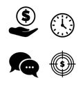 Money and Time, Chat and Dollar Target Vector