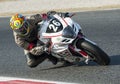 24 HOURS ENDURANCE OF MOTORCYCLING OF BARCELONA Royalty Free Stock Photo