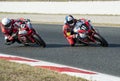 24 HOURS ENDURANCE OF MOTORCYCLING OF BARCELONA Royalty Free Stock Photo