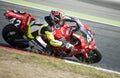 24 HOURS ENDURANCE OF MOTORCYCLING OF BARCELONA Royalty Free Stock Photo