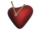 Hours in the form of heart. Royalty Free Stock Photo