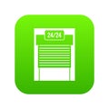 24 hours parking icon digital green