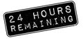 24 hours remaining rubber stamp Royalty Free Stock Photo