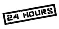 24 hours rubber stamp Royalty Free Stock Photo