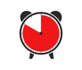 10 Hours, 50 Seconds or 50 Minutes - Alarm-Clock Icon Royalty Free Stock Photo