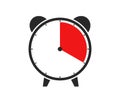 4 Hours, 20 Seconds or 20 Minutes - Alarm-Clock Icon Royalty Free Stock Photo