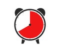 8 Hours, 40 Seconds or 40 Minutes - Alarm-Clock Icon Royalty Free Stock Photo