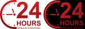 24 Hours Service Available Everyday Royalty Free Stock Photo