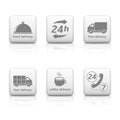 24 Hours Service Icons