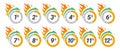 Hours timer deadline countdown fire flame icon set vector flat speed selection time measure
