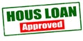 Hous loan aproved Royalty Free Stock Photo