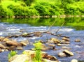 Housatonic River views Royalty Free Stock Photo