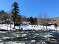 Housatonic River steam Royalty Free Stock Photo