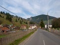 Main road from Moieciu de Sus village