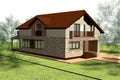 House 3D Render
