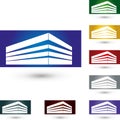 House abstract, real estate and real estate agent logo