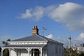 House against Auckland city skyline New Zealand