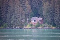 House along Inside Passage, Juneau, Alaska Royalty Free Stock Photo