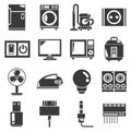 House appliance icons, electronics icons