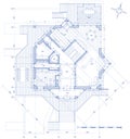 House - architecture plan Royalty Free Stock Photo