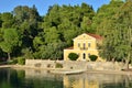 House of Aristotelis Valaoritis on Masouri island, Greece Royalty Free Stock Photo