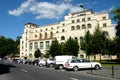 House of the army. Landscape in town Brasov (Kronstadt), in Transilvania. Royalty Free Stock Photo