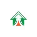 House arrow business finance logo