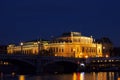 House of Artists on Palach Square KAROLINUM Night Prag - nocni Praha Royalty Free Stock Photo