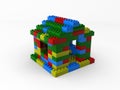 House as varicoloured blocks #1
