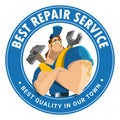 House auto car repair service tool shop store logo design