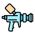 House auto sprayer icon vector flat