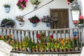 House balcony with plantpots in Capileira