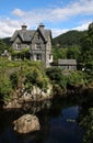 House on banks Afon river Llugwy, Betws-y-Coed Royalty Free Stock Photo