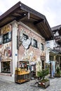 House in Bavaria, Germany, village Oberammergau