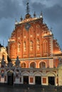 House of the Blackheads in the old town of Riga, Latvia