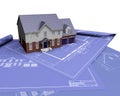 House on blueprints