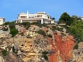 House on bluff Royalty Free Stock Photo