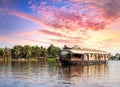 House boat in backwaters Royalty Free Stock Photo